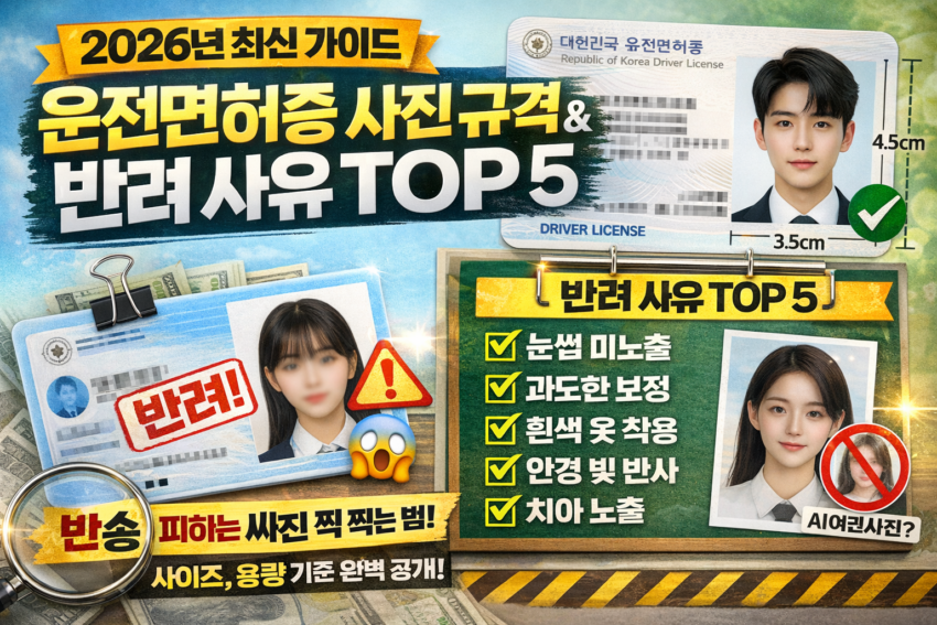 운전면허증 사진규격