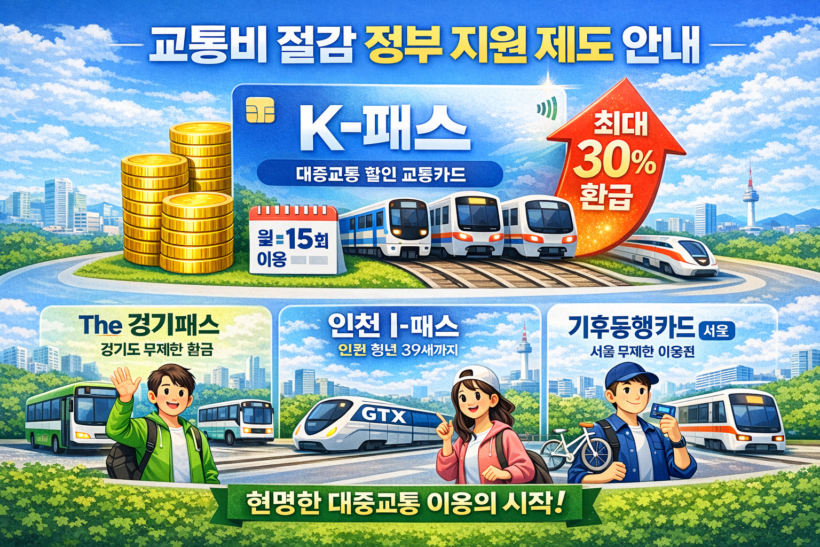 교통비 절감 정부 지원 제도 안내