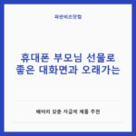 휴대폰 부모님 선물로 좋은 대화면과 오래가는 — IT·가전 카테고리 글의 제목 이미지
