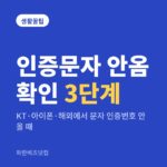 인증문자 안옴 확인 3단계|KT·아이폰·해외에서 문자 인증번호 안 올 때 인증문자 안옴 확인 3단계 — 생활꿀팁 카테고리 글의 제목 이미지